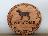 Labrador Retriever Welcome Sign