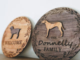 Coonhound Welcome Sign