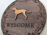 Coonhound Welcome Sign